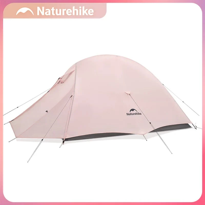 Tienda de campaña Naturehike CloudUp Base para 1/2 persona, ultraligera, para trekking, camping, senderismo, portátil, color rosa/azul, tiendas de campaña 2026 nuevas