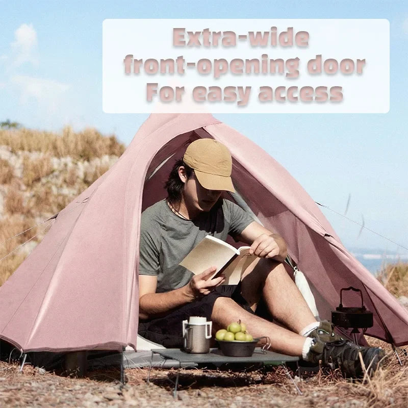 Tienda de campaña Naturehike CloudUp Base para 1/2 persona, ultraligera, para trekking, camping, senderismo, portátil, color rosa/azul, tiendas de campaña 2026 nuevas