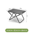 Bärbart hopfällbart campingbord, matbord i rostfritt stål för utomhusbruk, kompakt design för camping, strand, grill och vandring