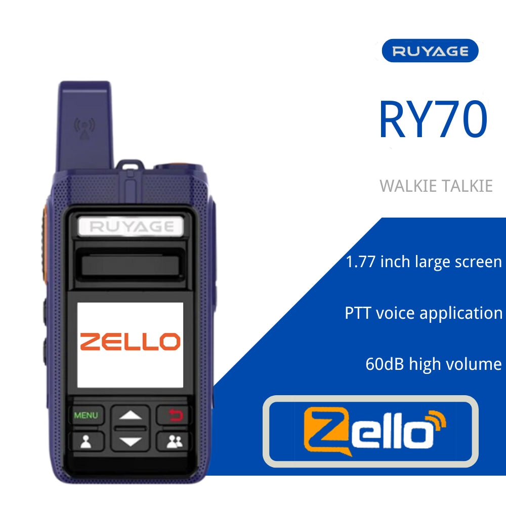 RUYAGE RY70 Zello Walkie Talkie | WiFi PoC Radio