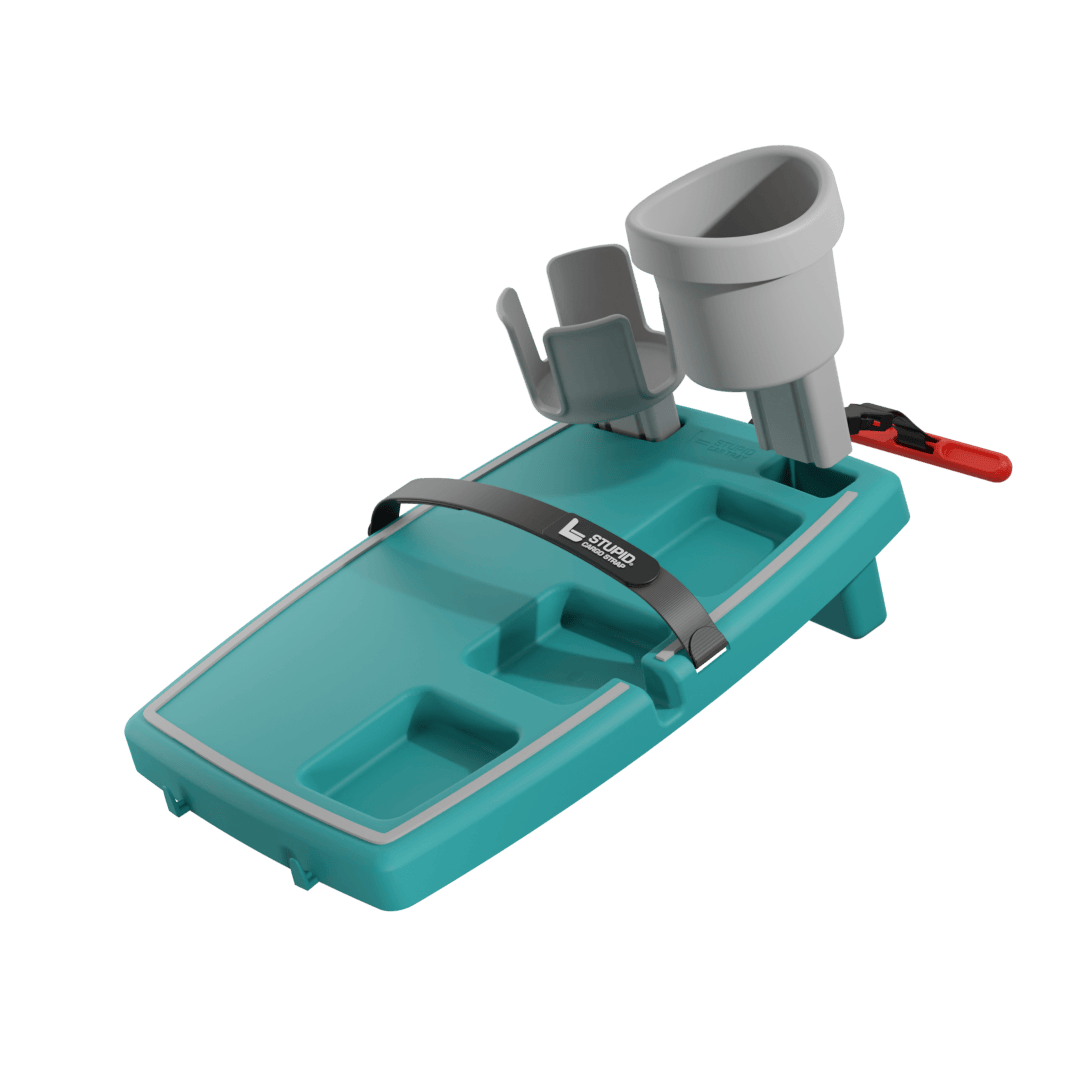 Car Tray Cup Holder Bundle – XL Vehicle Drink Organizer