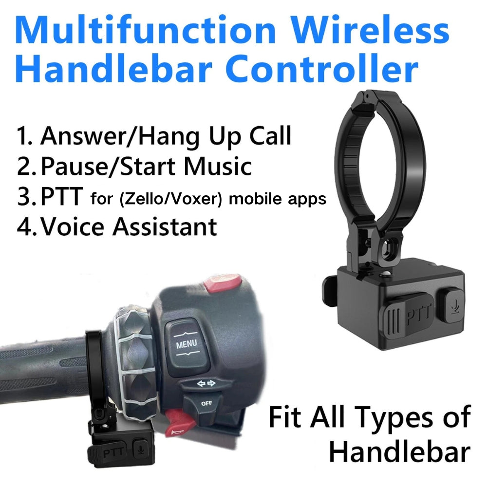 RUYAGE Motorcycle Helmet Communication System | IP67 Bluetooth Helmet Speaker