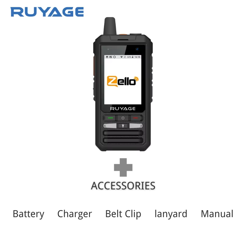 RUYAGE Zello Radio ZL80 | 4G LTE Touch Screen PoC Walkie Talkie