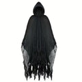 Capa de bruja de Halloween Ropa con estampado de calavera Atuendos de muerte Utilería de disfraz