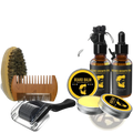 Beard Care Kit 8 Piece Grooming Set with Oil and Balm