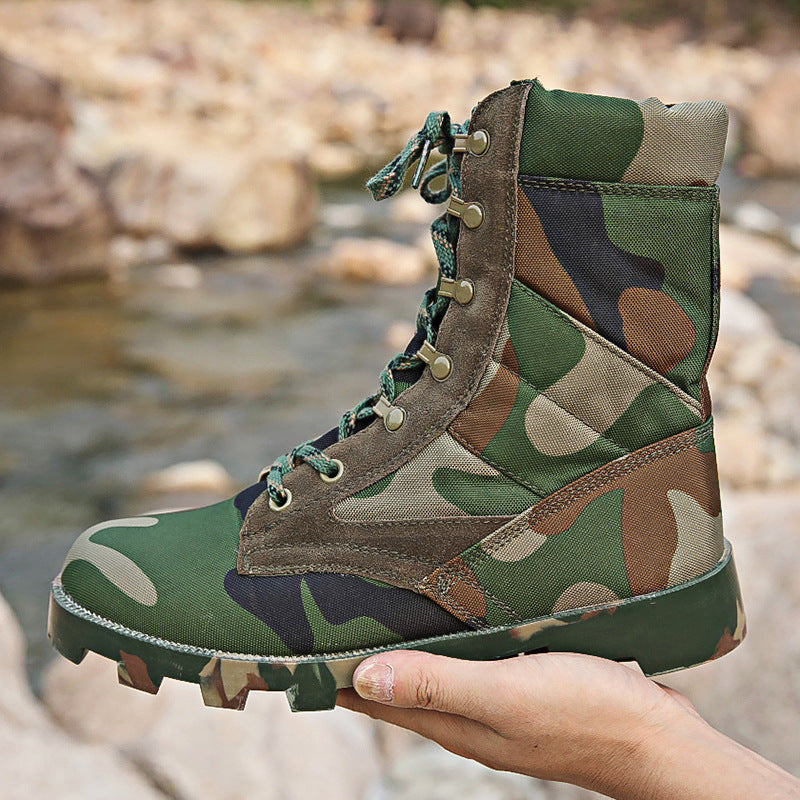 Botas de Combate Alang de Venta Directa de Fábrica, Botas Tácticas de Desierto de Caña Alta para Entrenamiento al Aire Libre, Antideslizantes y Resistentes al Desgaste