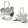 Custom Bone Pet ID Tag