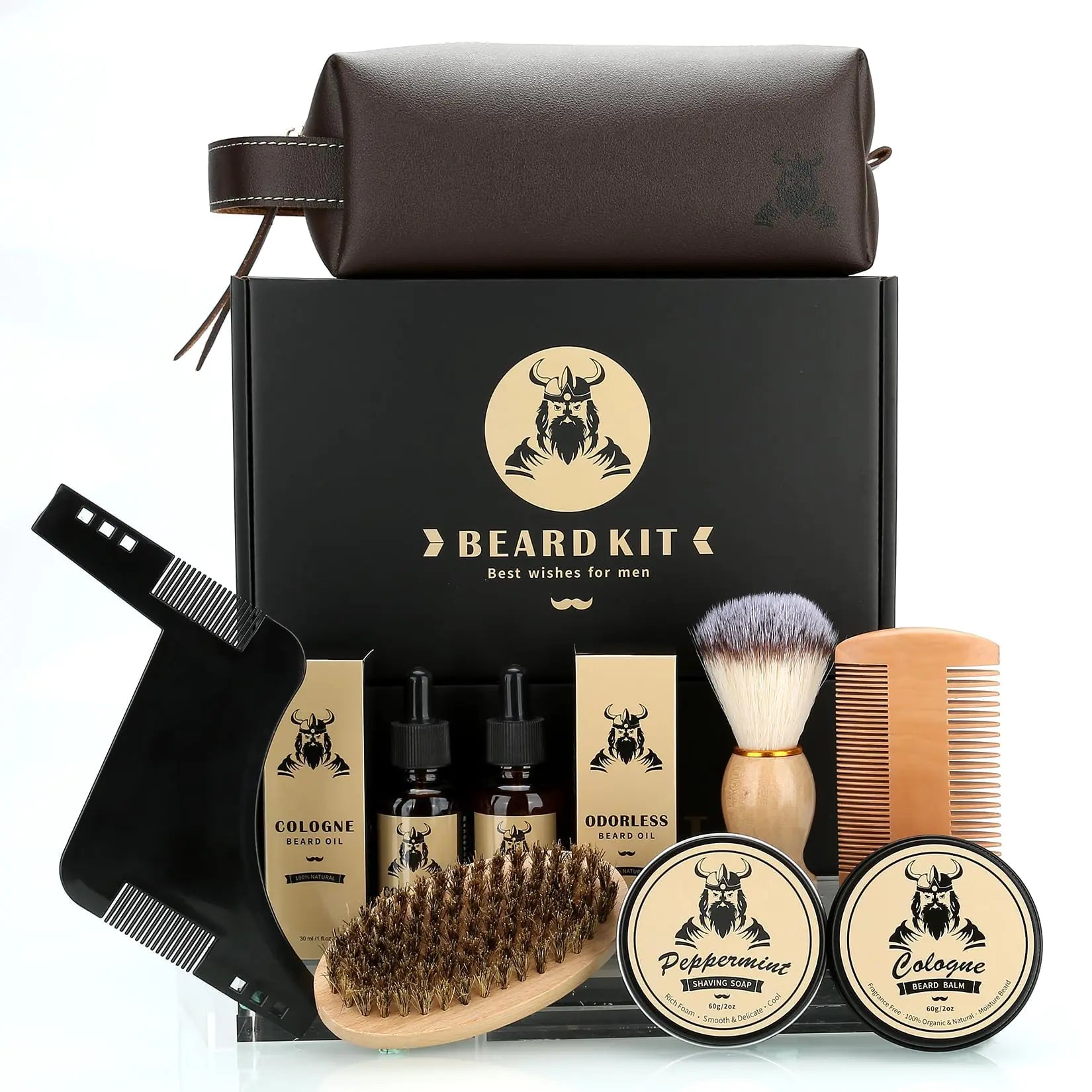 9-Piece Beard Grooming Kit