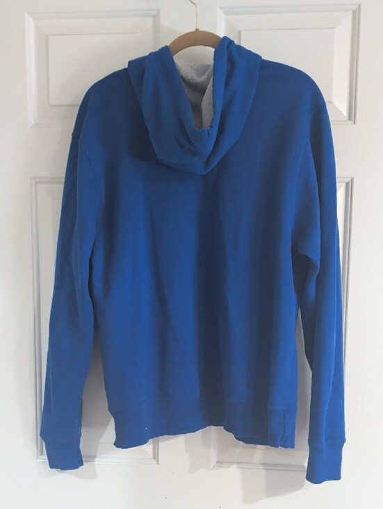 Sudadera con capucha Champion azul real para hombre, talla L, sin etiquetas de tienda