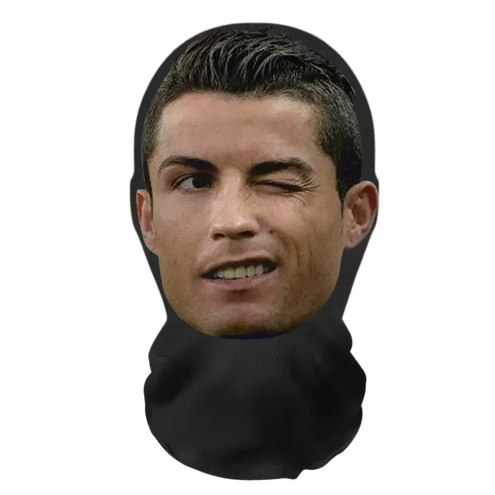Realistisk 3D-kändisansiktsmask | Heltäckande cosplay-huvudbonad i nylon för Halloween