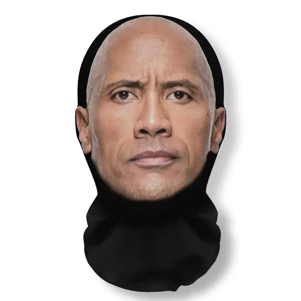 Realistisk 3D-kändisansiktsmask | Heltäckande cosplay-huvudbonad i nylon för Halloween