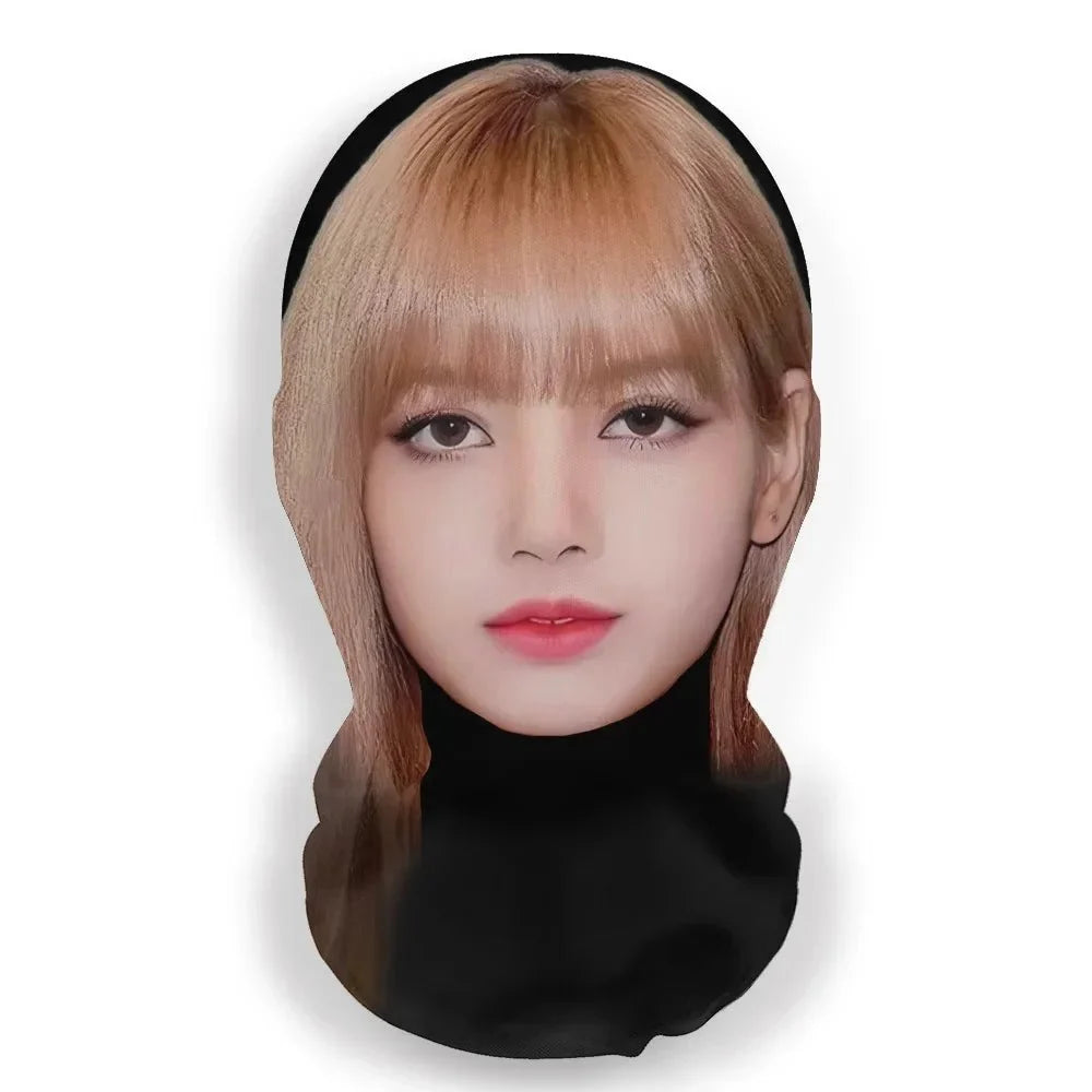 Realistisk 3D-kändisansiktsmask | Heltäckande cosplay-huvudbonad i nylon för Halloween