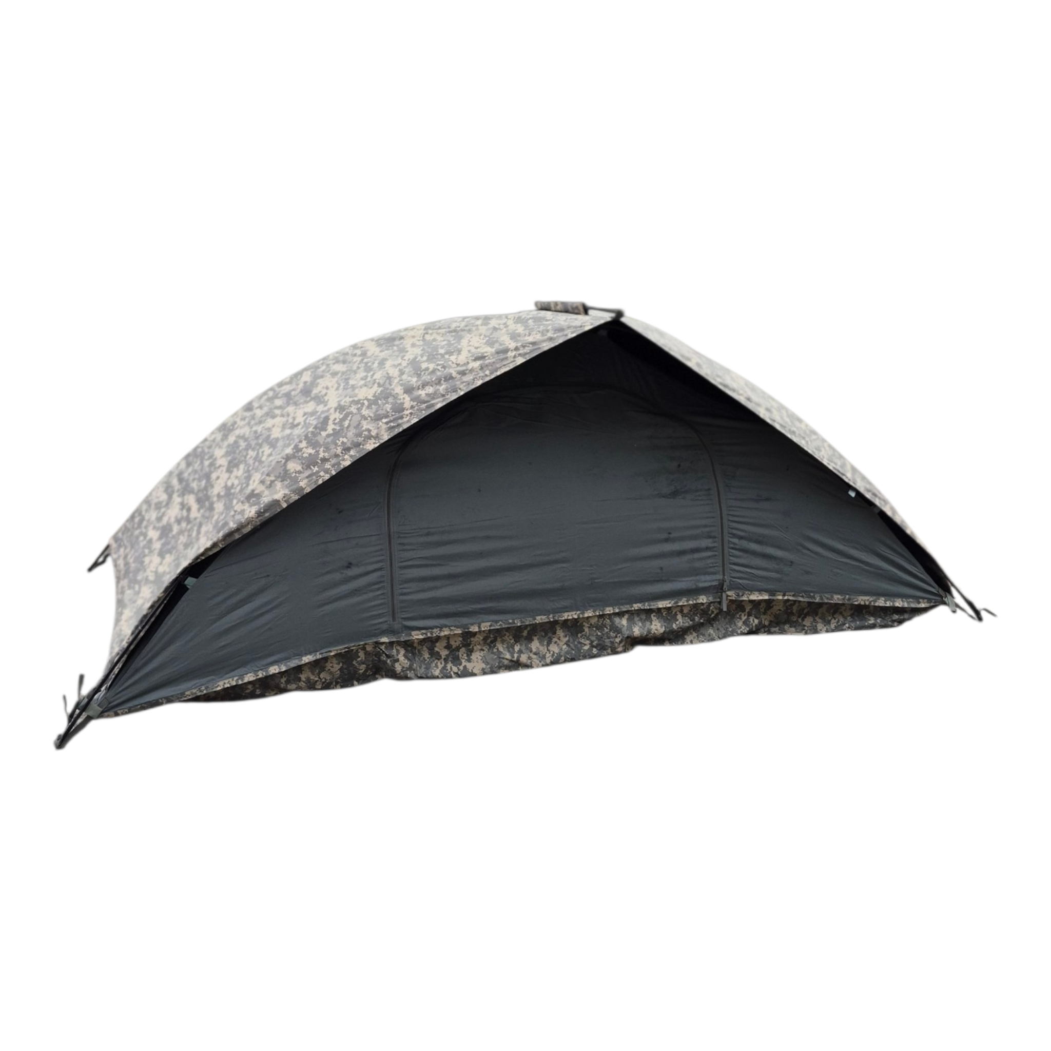 SHELTER,ICS IMPROVED COMBAT SHELTER. ACU Single Person Tent issued/ USED