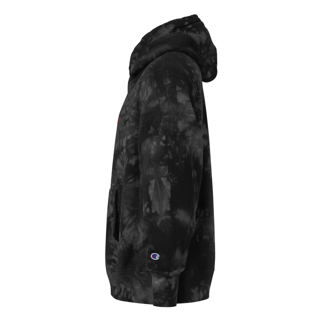 Sudadera con capucha unisex Champion teñida con efecto tie-dye